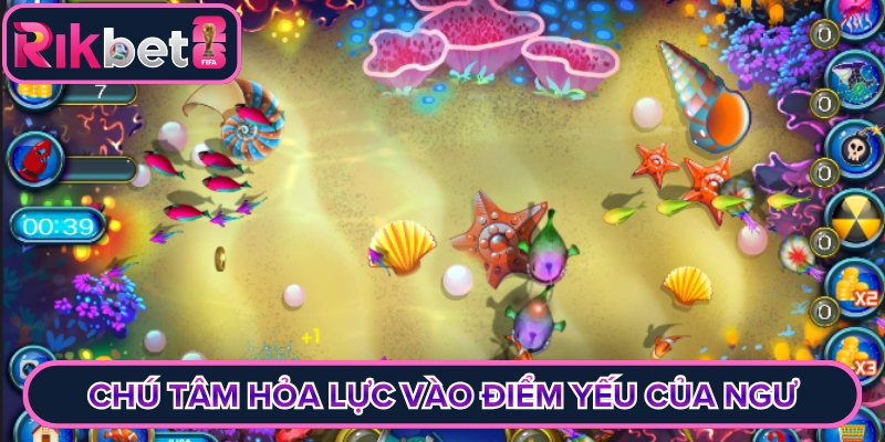 Kỹ thuật chú tâm hỏa lực vào điểm yếu của ngư
