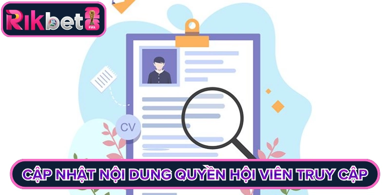 Cập nhật nội dung quyền hạn hội viên truy cập